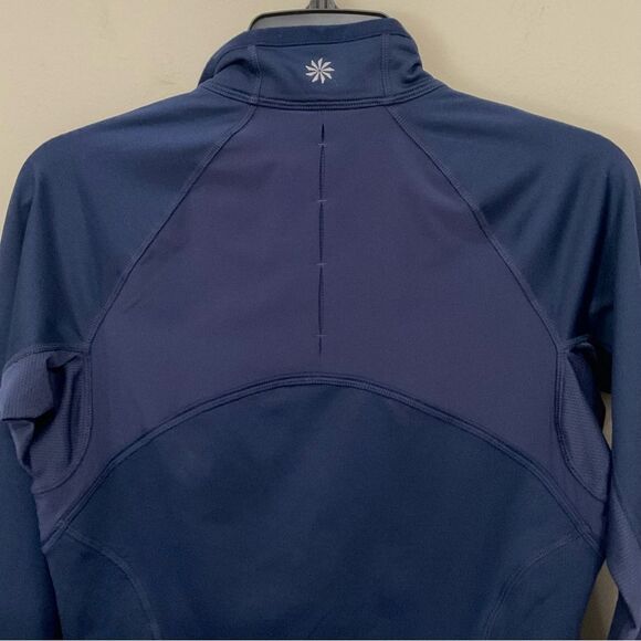 Athleta 1/2 Zip Pullover Navy Blue Tech Jacket Sz XS Active Athletic - Picture 5 of 7